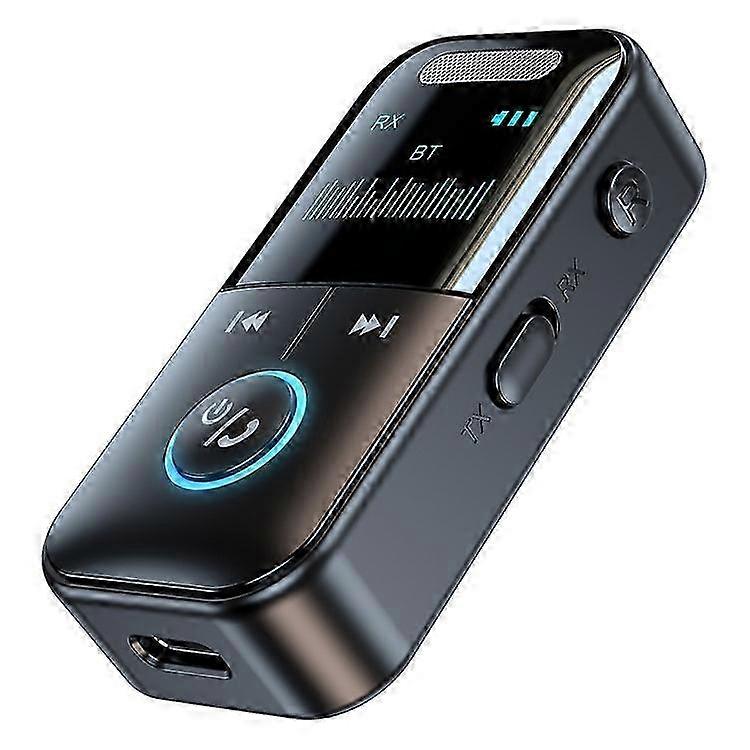 GT69 Bluetooth 5.4 Transmitter & Receiver 2-in-1 Audio Adapter with AUX Connector