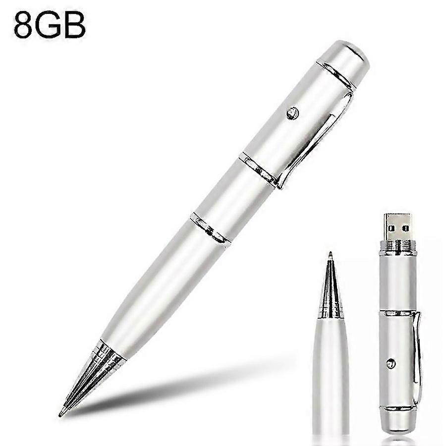 For 3 In 1 Laser Pen Style Usb Flash Disk Silver