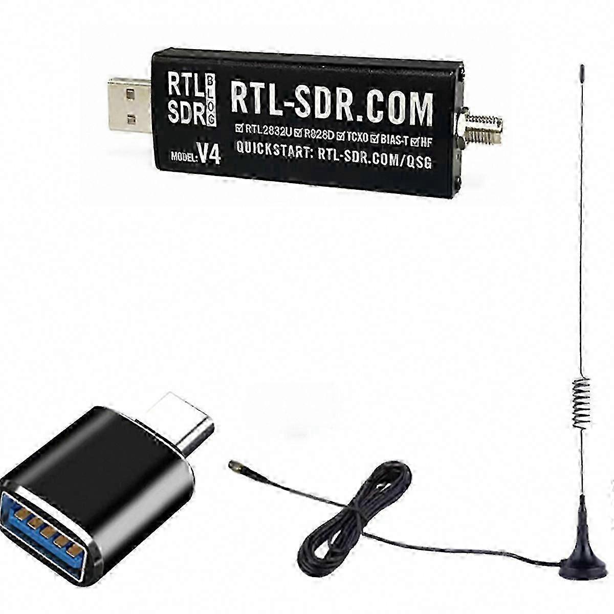 SDR V4 RTL-SDR V4 optimizat RTL2832U 1PPM TCXO HF BiasT pentru performanțe îmbunătățite