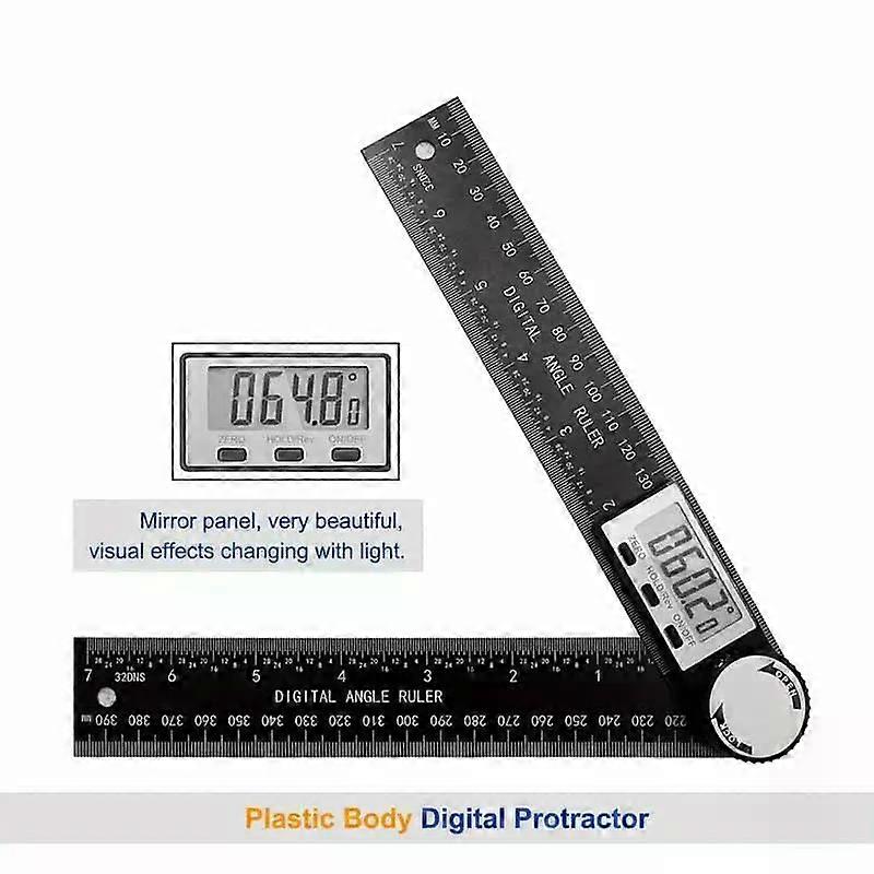 1 PC 2 in 1 Digital Angle Detector Scale Suitable for Woodworking Measurement Tools High Accuracy Mutifunction Tools