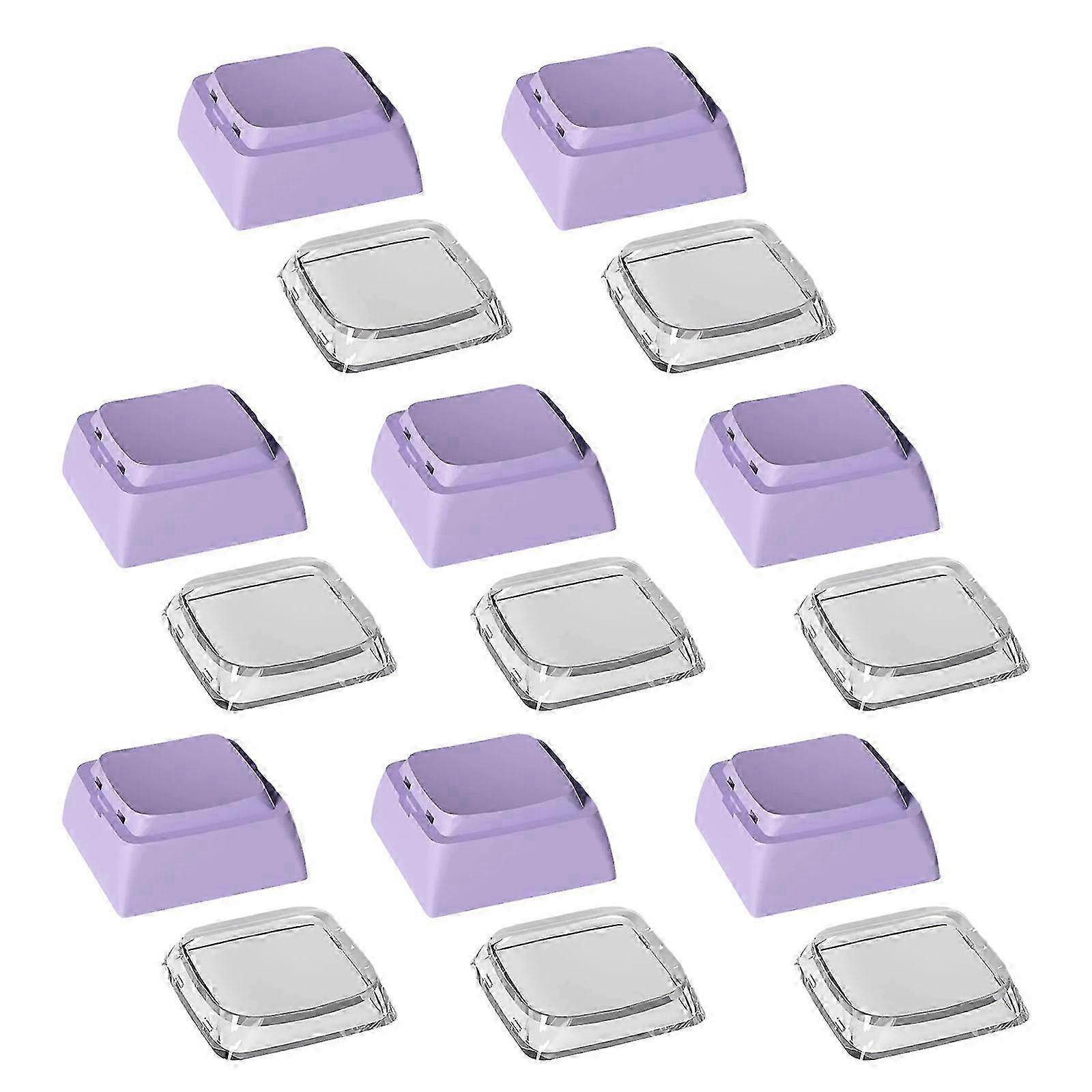8PCS XDA Height Backlight Keycap Set from Durability PBT for Long Time Use on Mechanical Keyboards Keycaps Purple 26s