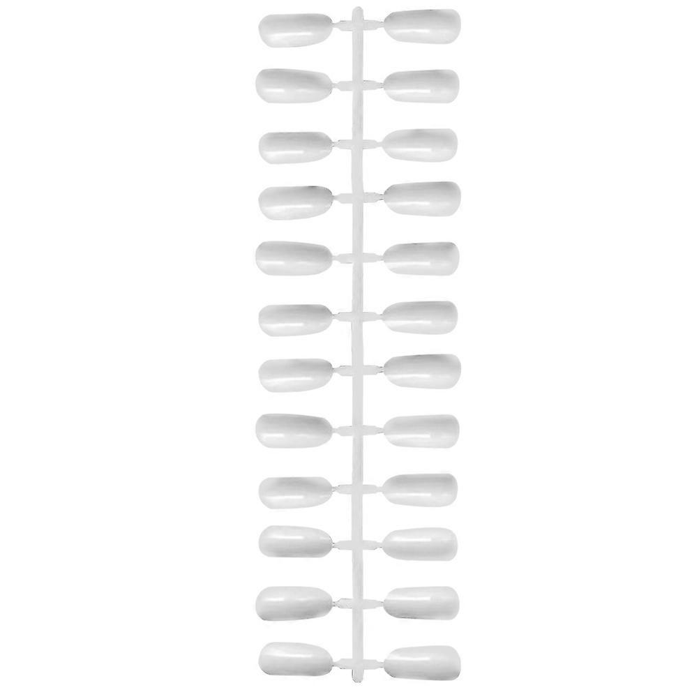 Nail Polish Display White False Nail Tips for Salon Practice 240Pcs