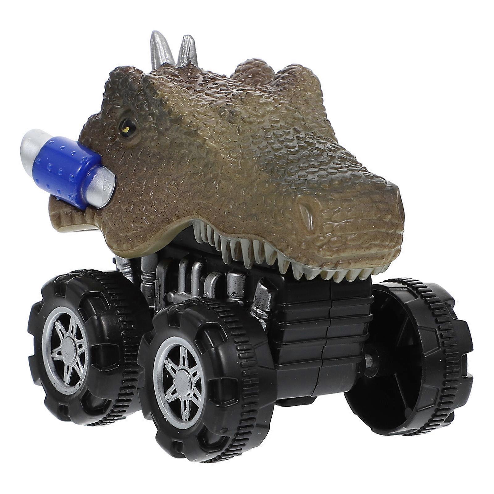 Dinosaur Pull Back Car Toy for Kids 1Pcs Assorted Color Plastic Vehicle