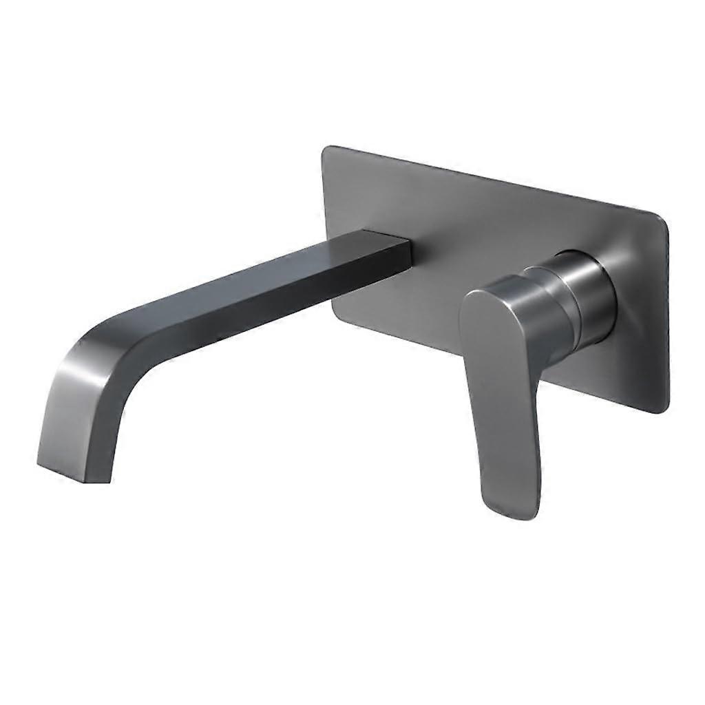 Embedded Wash Basin WallHidden Faucet, Hot And Cold Water, Light Grey, Model D