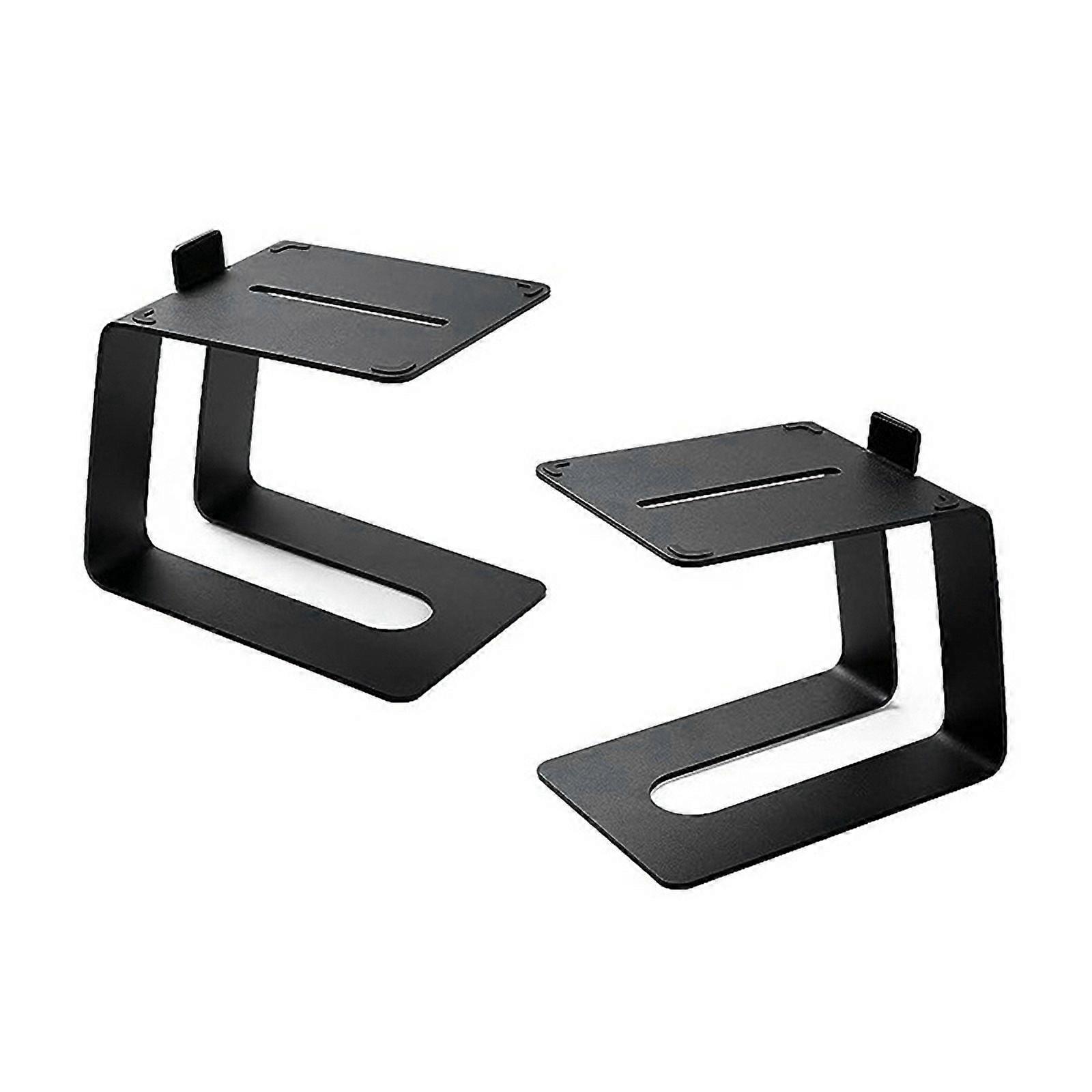 Space Saving Speaker Stand Space Saving Professional Desktop Audio Bracket Monitoring Bookshelf Speakers Stand 2Pcs
