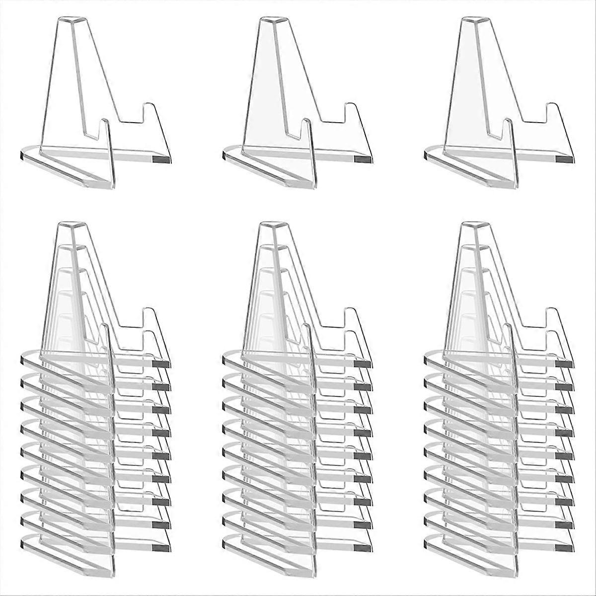 30 PCS Arcylic Card Display Stands, Mini Clear Easel Stand Holder for Displaying Your Collection