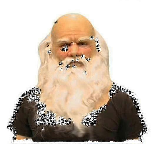 Noel Maskesi Noel Baba Tam Kafa Lateks Maske Yüz İnsan Maskesi Cosplay-g