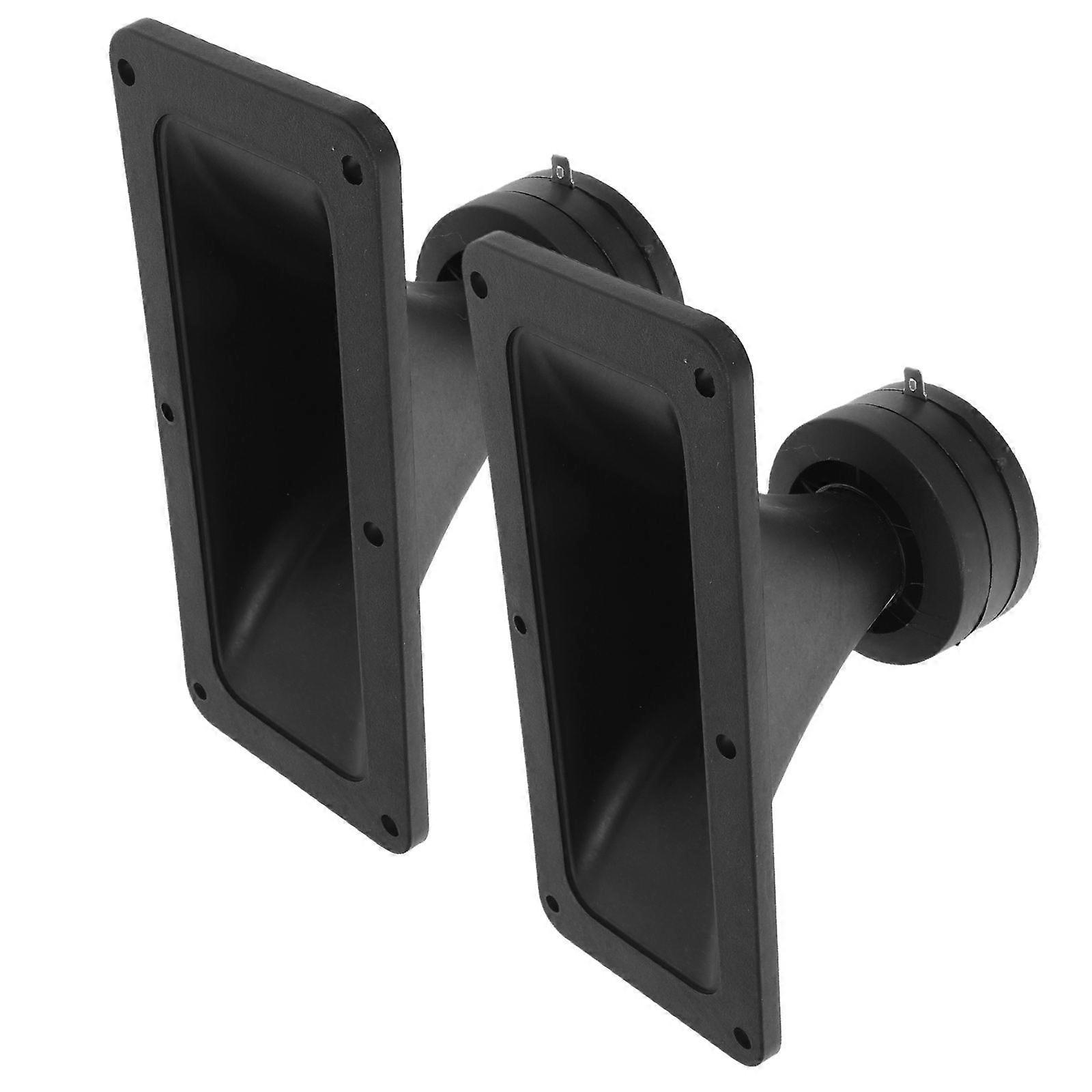 2pcs Horn Tweeter: Rectangular Stage Audio Tweeter Set - Horn Stereo Speaker Accessories For Stage Car Event Audio Systems