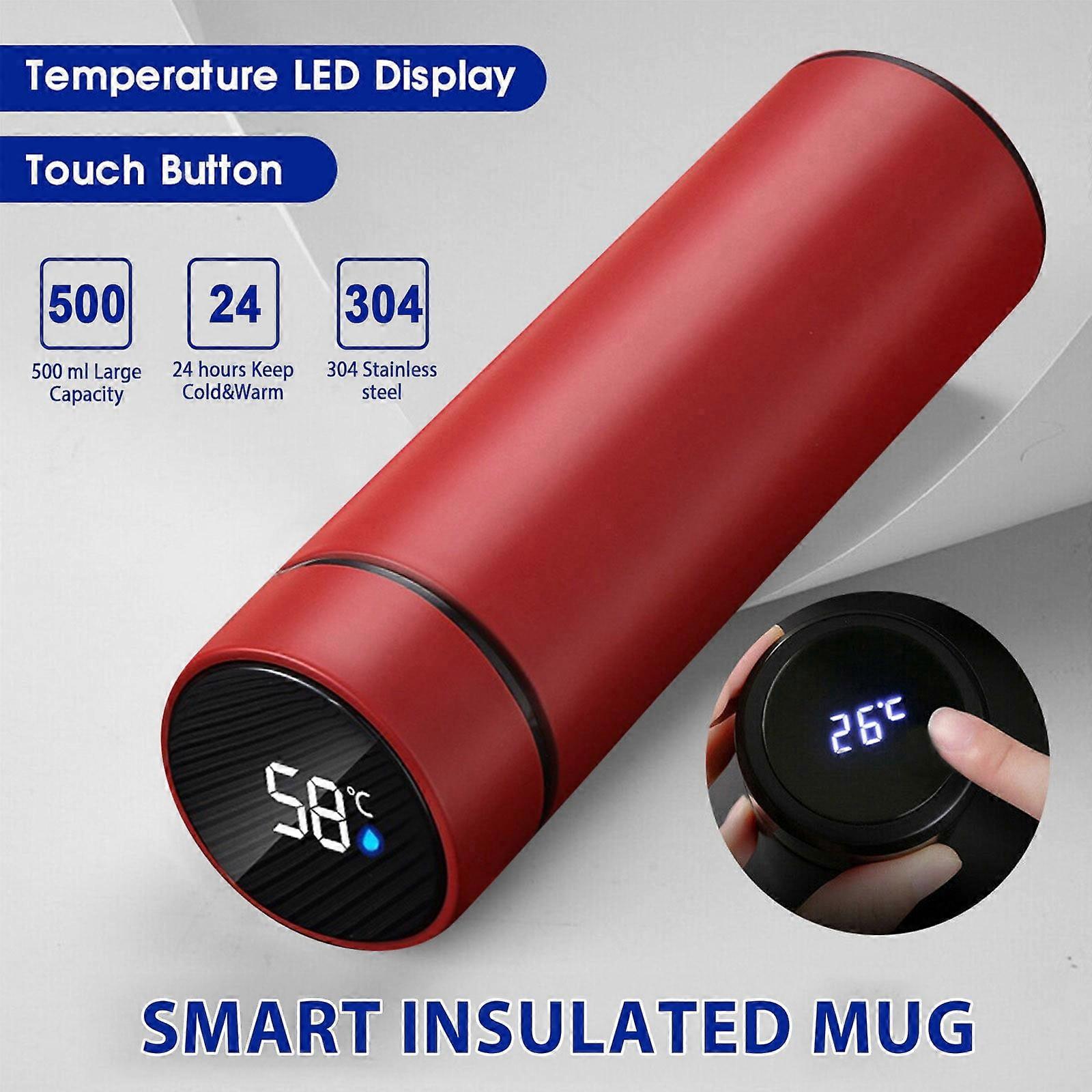 VOSS Stainless Steel Vacuum Flask Smart Kettle LCD Screen Display Temperature