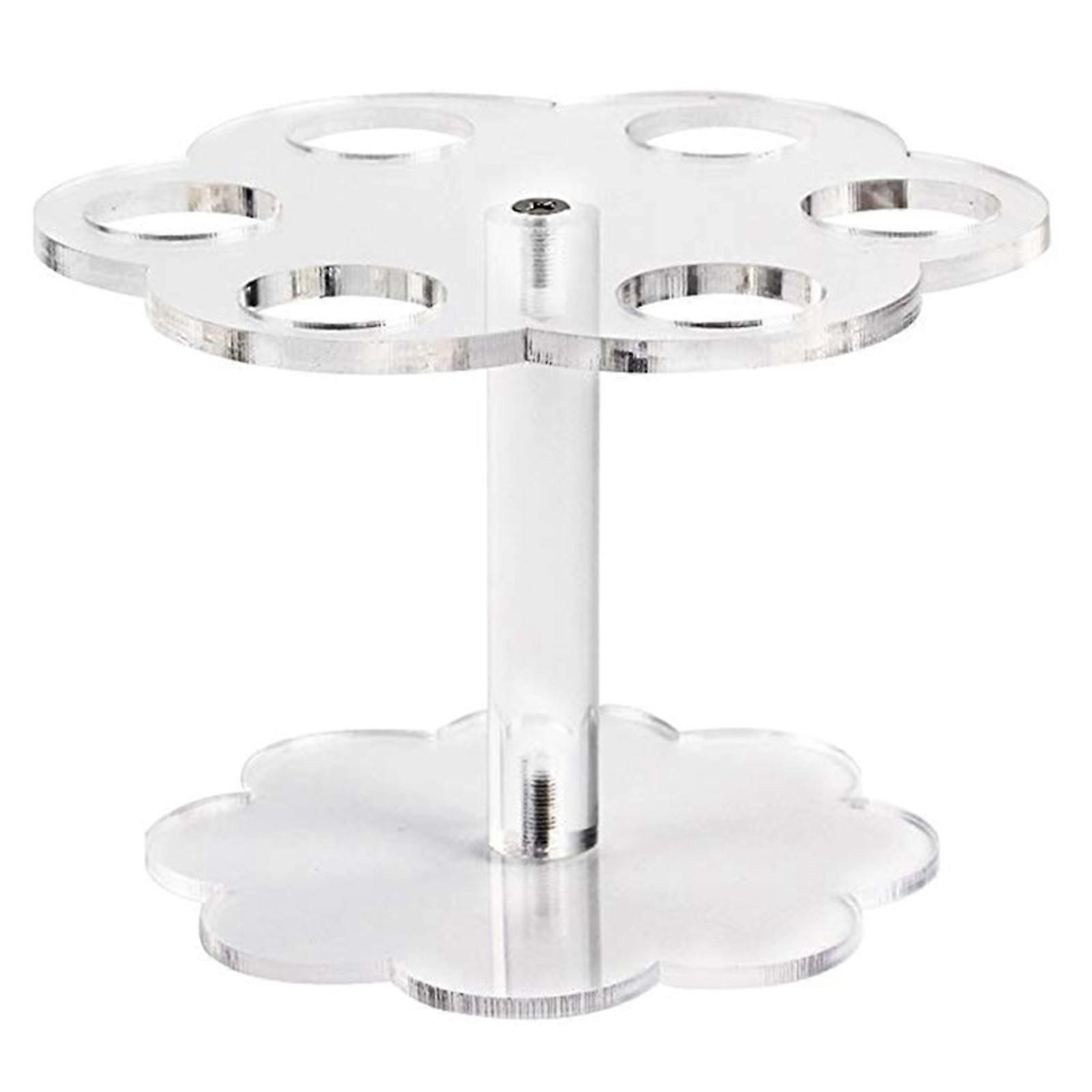 Acrylic Spice Container Holder 6 Openings Circular Space Efficient Design Durable Kitchen Storage Solution Sleek Modern Styles Multicolor