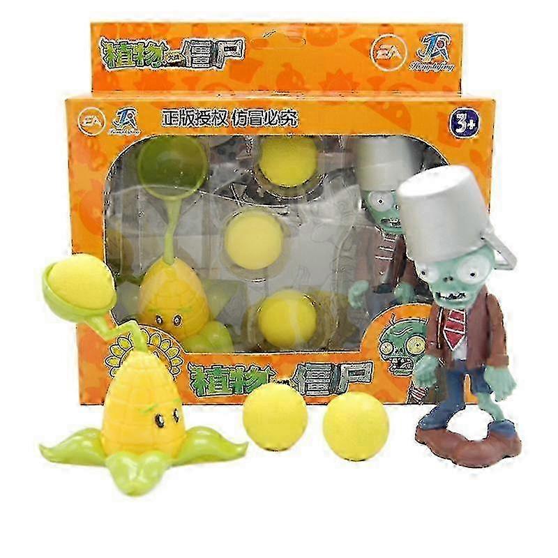 nya växter vs. zombies ärtskjutare Chomper Vintermelon Conehead zombie leksaksset 6 stilar spel figurer hårdplast modell pojke gåva