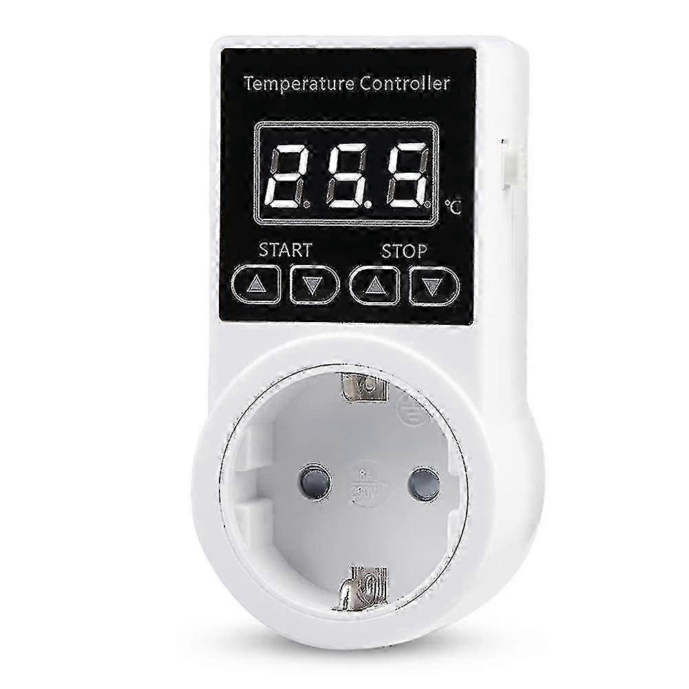 1pcs Thermostat Socket With Sensor, Digital Temperature Controller Socket, Waterproof Temperature S SZRH
