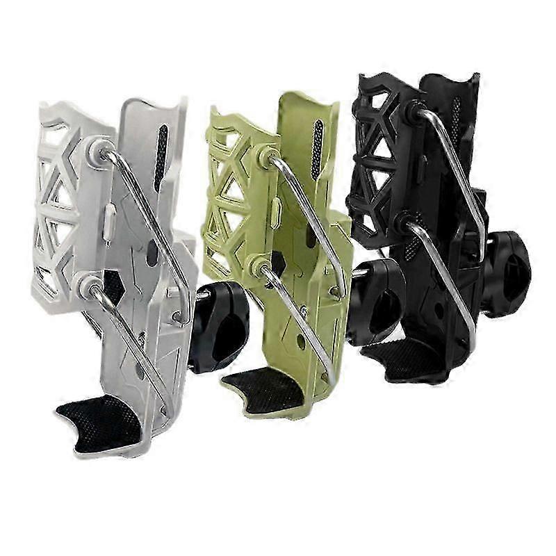 Adaptive Cycling Bottle Holder with Automatic Clamping and 360-Degree Rotation, Adjustable for Motorcycles and Bicycles
