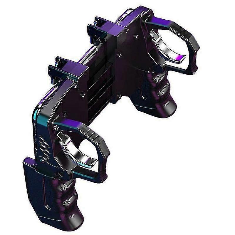 3-in-1 Mobile Game Controller, Vier-Finger-Shortcut Mobile Gaming Trigger für Pubg Gaming Grip Game Free Fire