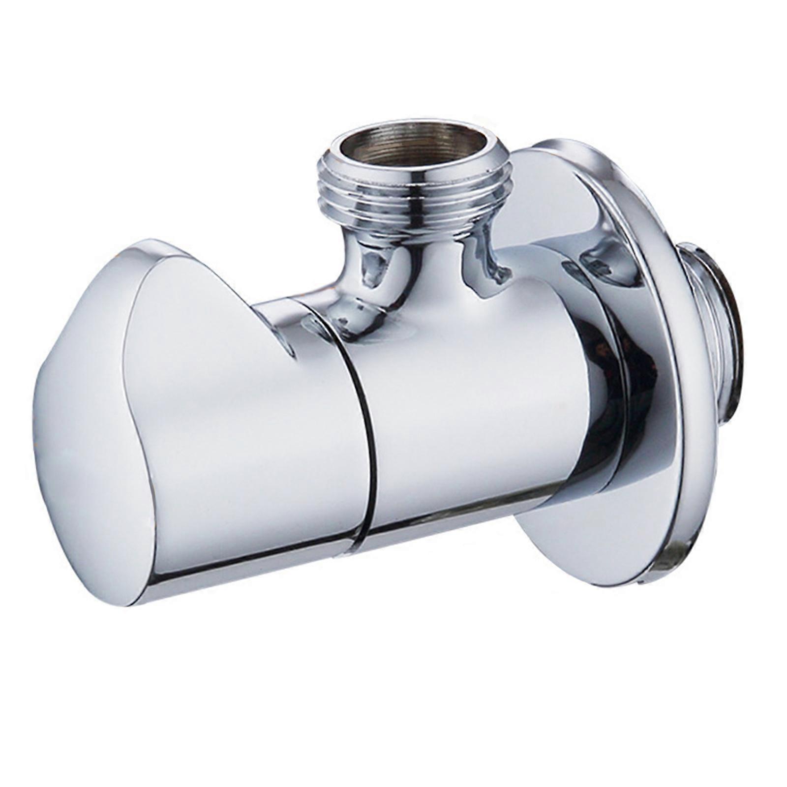 Leak Free Brass Water Control Valves Temperature Resistant Design Standard G1/2 Interfaces Easy Mounting for Bathroom Use Multicolor