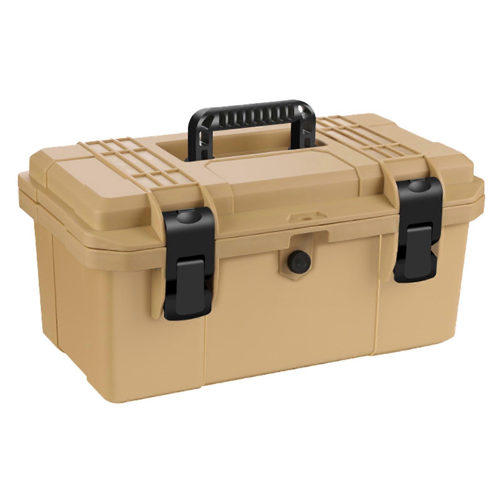 Tool Box Lockable Organizer Storage Toolbox for Workshop Garage Household Large Capacity Dustproof Container Case  23 inches