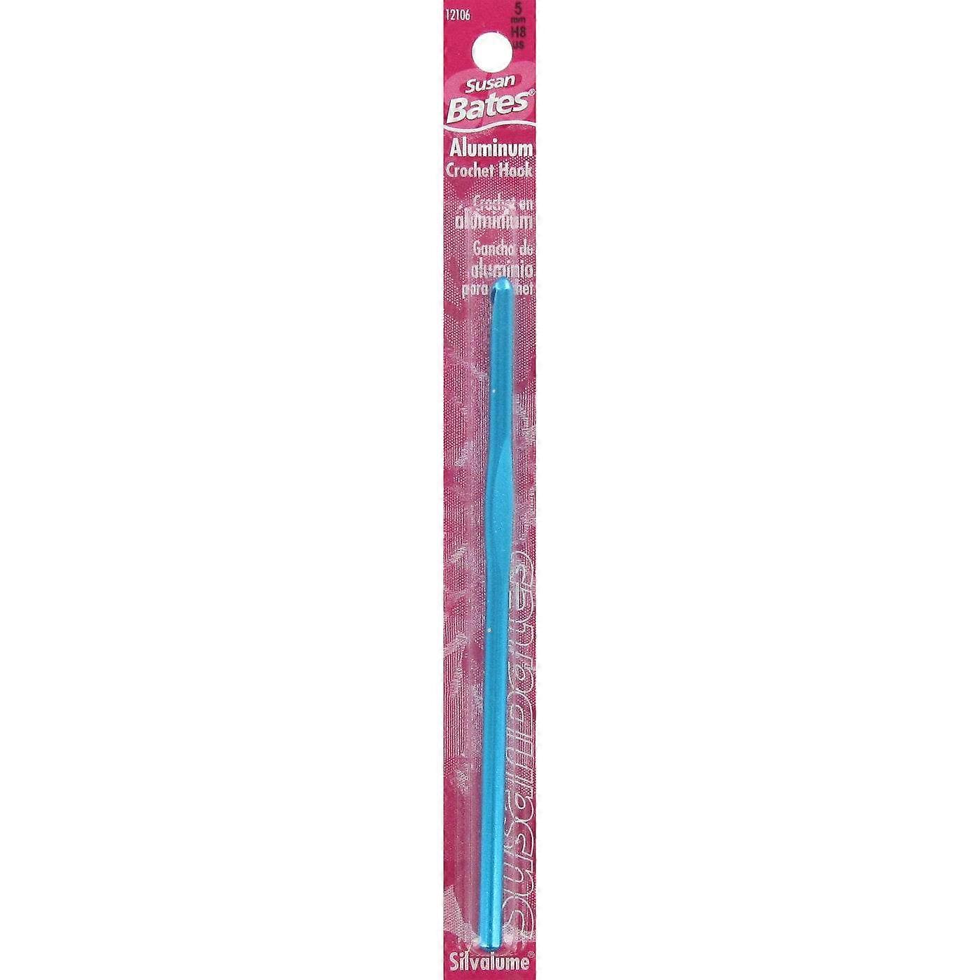 Susan Bates Silvalume Crochet Hook, H-8, 5mm