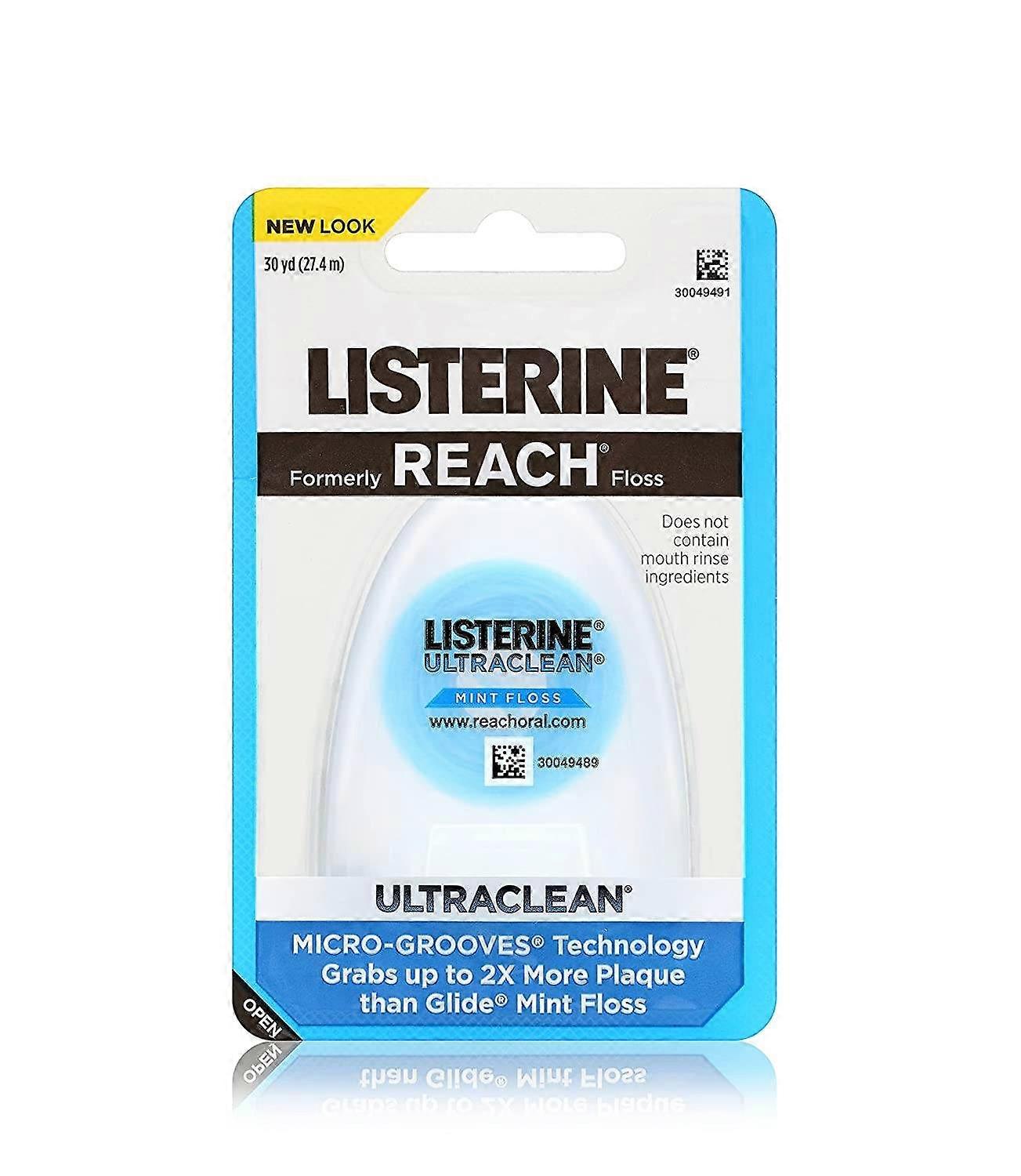 Listerine Ultraclean Floss, Στοματική φροντίδα, 30 Yards, Μέντα, 1 EA
