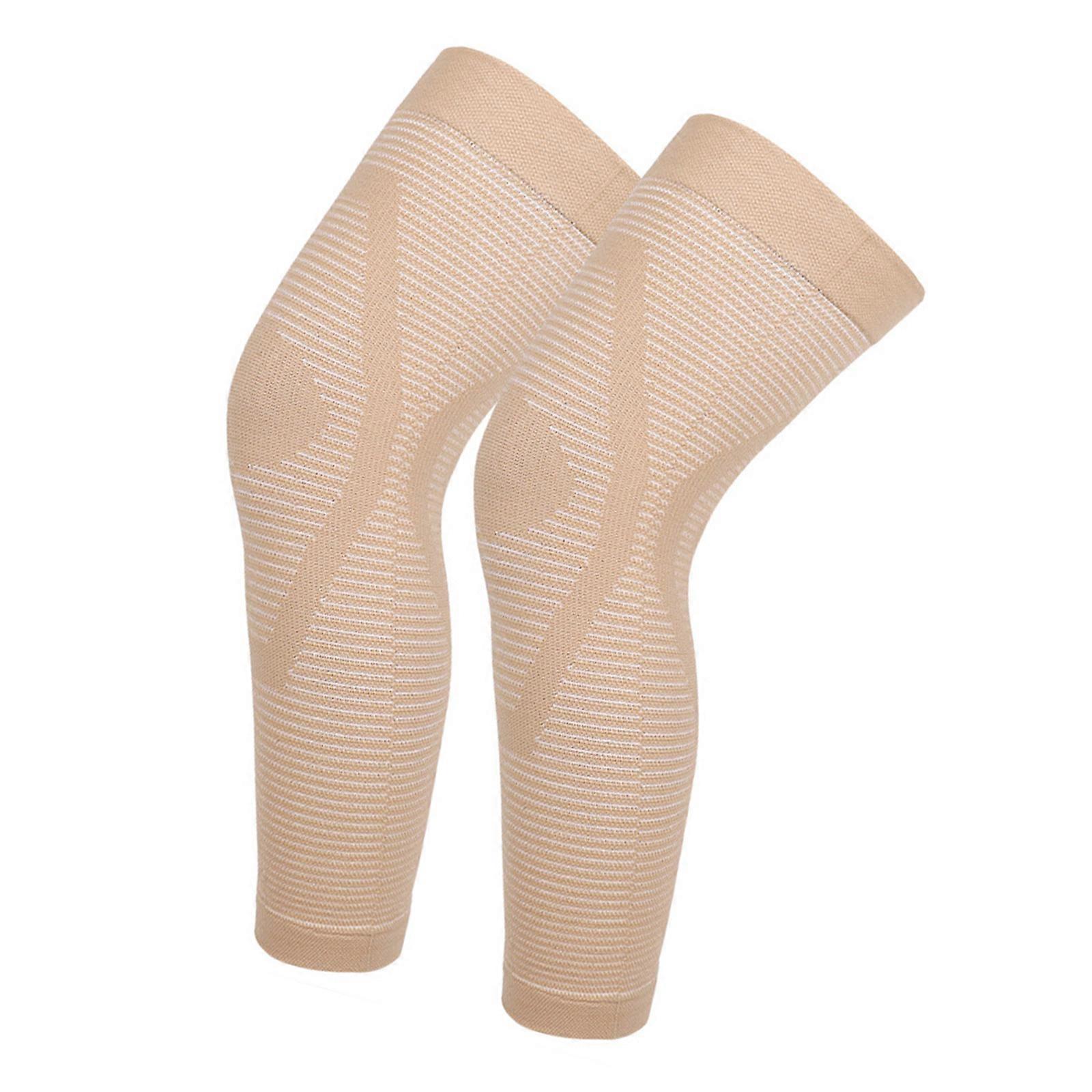 Elastic Knee Sleeves For Daily Wearing Thermal Insulated Leg Protection Comfortable For Standing & Walking  color S M code