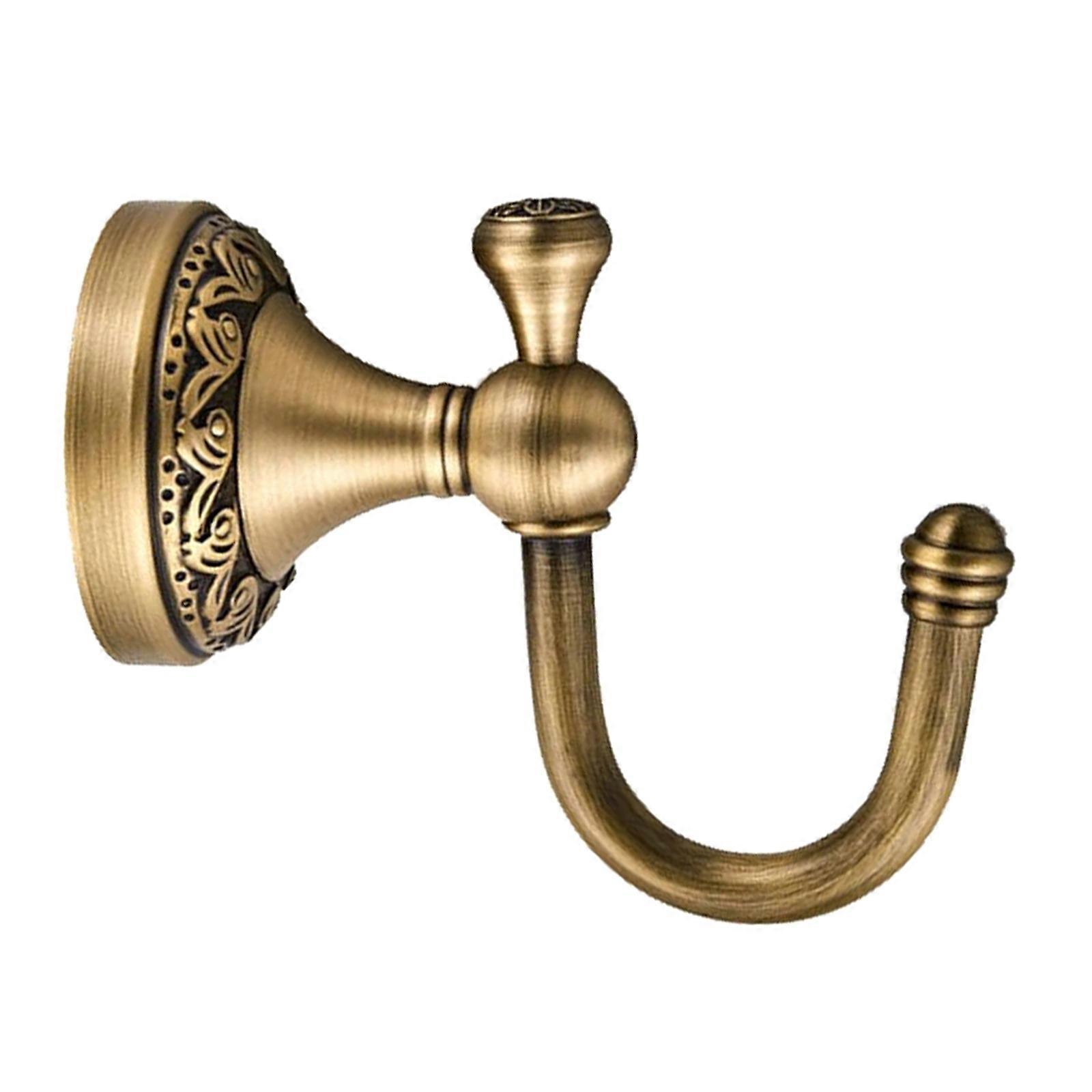 Decorative Brass Towel Hook With Smooth Brushed Finish Elegant Retro Styles Bathroom Accessory Towel Rack Multicolor