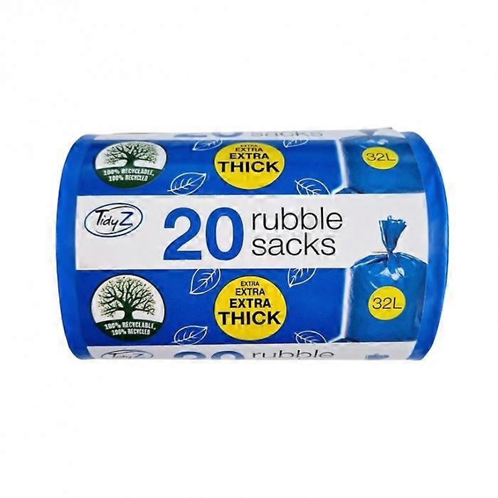 Tidyz Ultimate Jumbo Plastic Roll Rubble Sacks (Pack of 20)