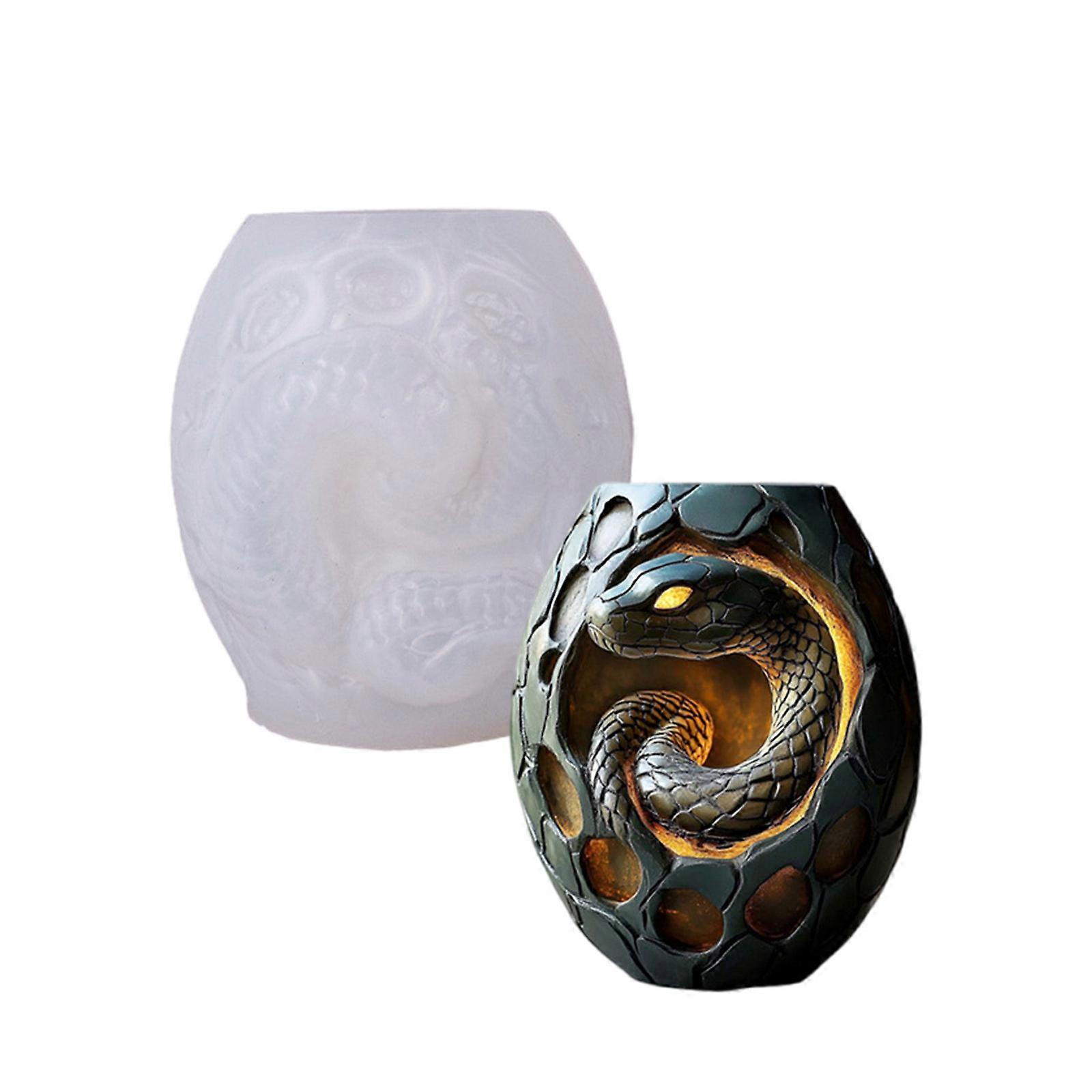 Snake Silicone Mold Resin Crafts Moulds Planter Flexible Reusable Mold for Creating Unique Decorative Items and Gifts Multicolor