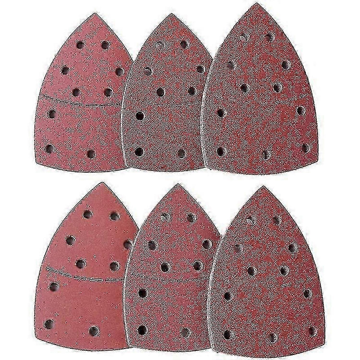 10pc Triangular Sandpaper (40-2000 Grits) for Multi Sander & for Bosch Psm 160a Detail Palm Mouse Sander