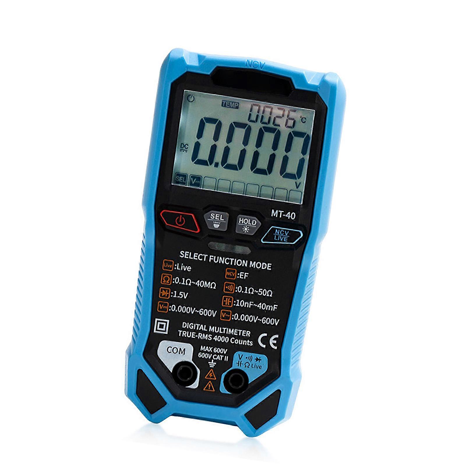 Digital Multimeter Tester for Measuring Voltage Current Resistance with Safety Features Precise Electrical Measurements Multicolor