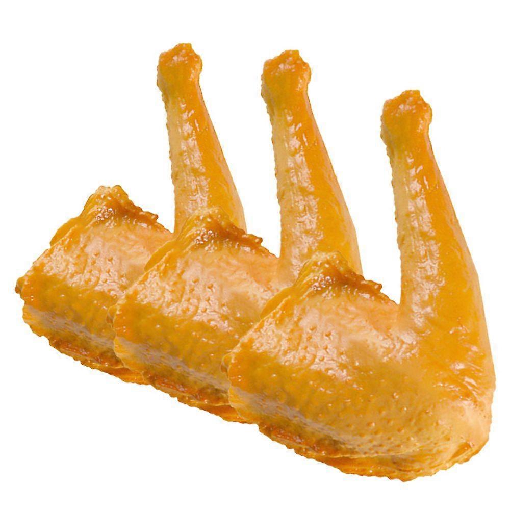 3pcs Simulation Cooked Duck Leg Models Artificial Duck Legs Model Decorations