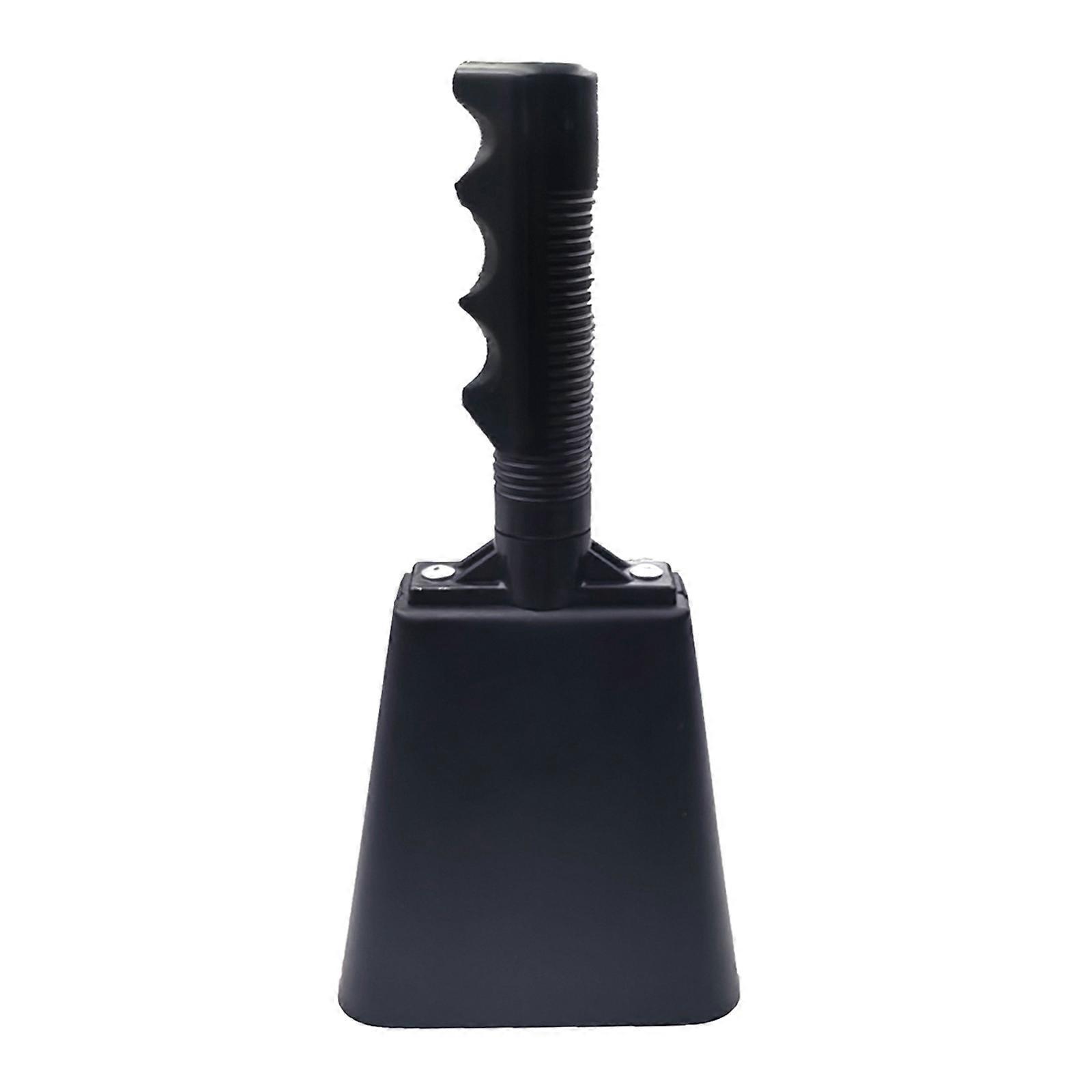 10inch Cow Bells Noise Makers with Handle Hand Percussions Cowbell Cheering Bells Musical Instruments Call Bells Alarm Multicolor