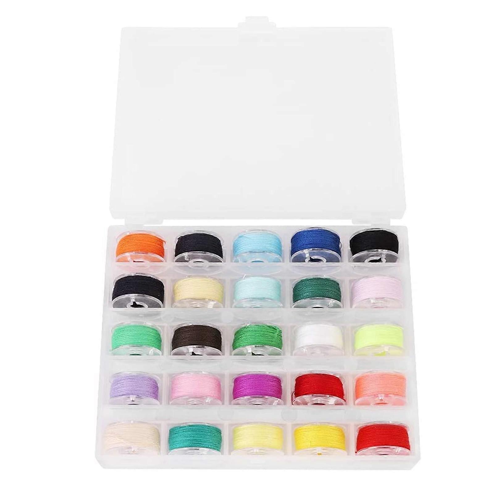 36/50pcd Bobbin Set Sewing Machine Accessories Shuttle Core Box Household Durable color Thread