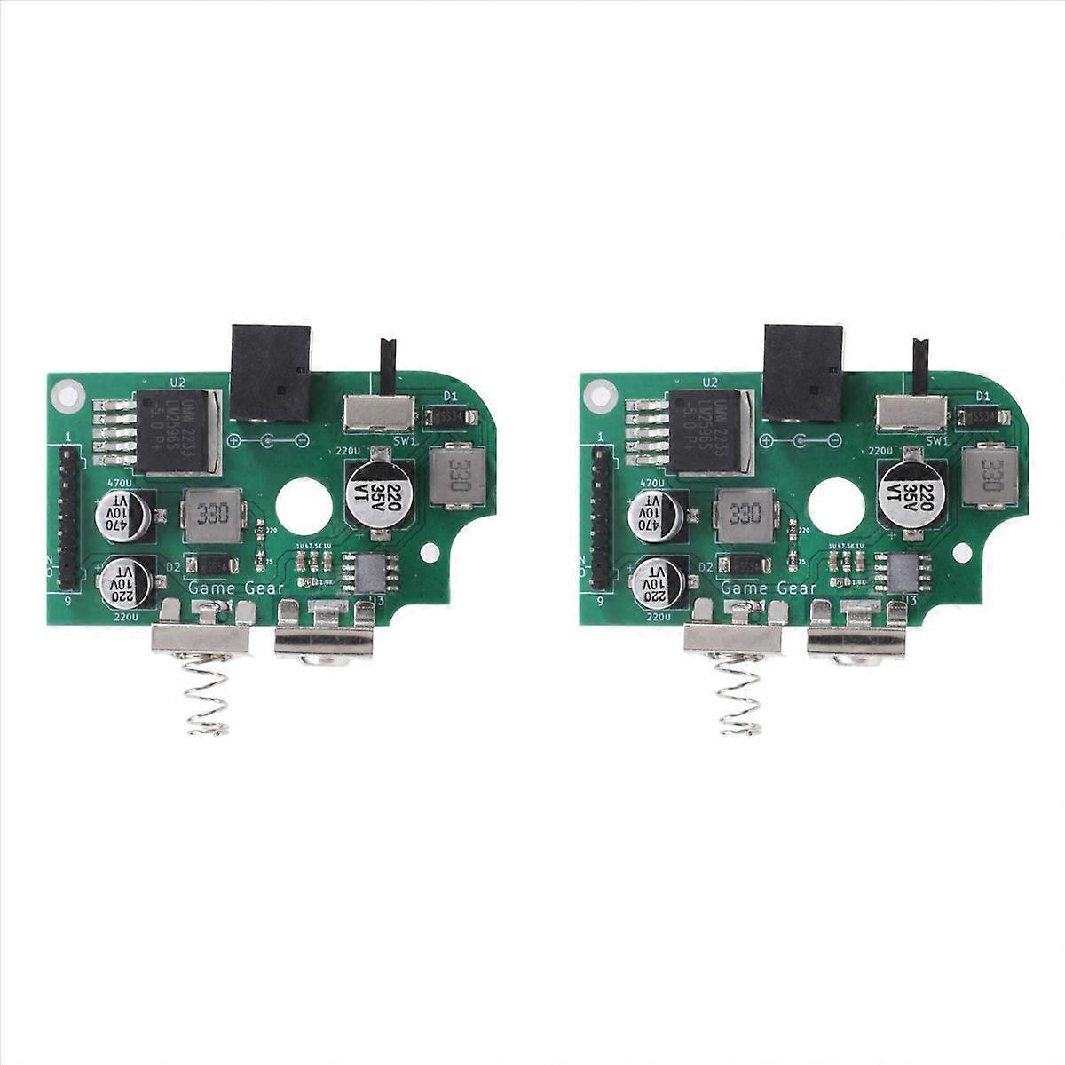 2X Pre-Soldered for Game Gear All Edition Replace Power Supply On Off Board IC Capacitors Repair Kit