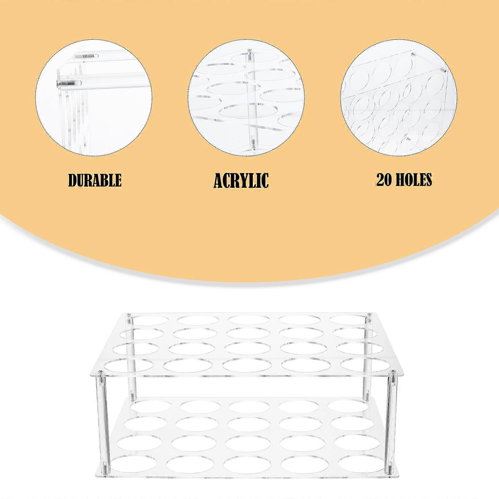 Transparent Vinyl Storage Rack Acrylic Roll Holder for Storage 1Set