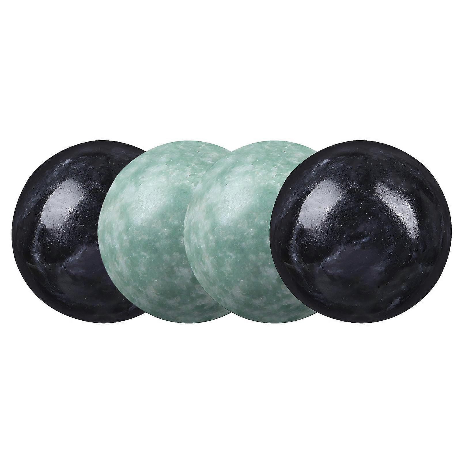 Marble Round Balls Hand Massage Tool for Stress Relief 2Sets
