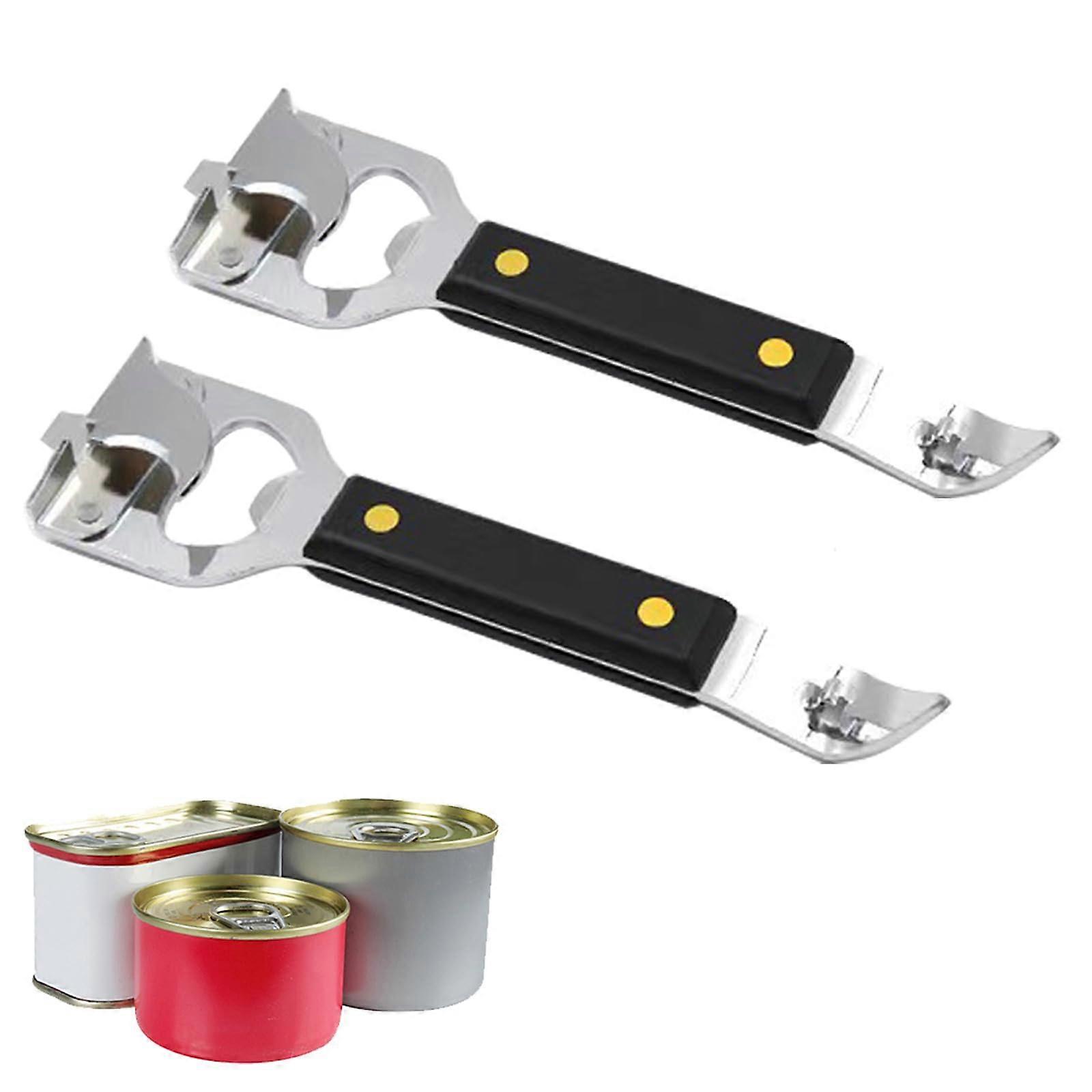 4 in 1 Can and Bottle Opener with Ergonomic NonSlip Grip for Kitchen, Camping, and Outdoor Use (2)