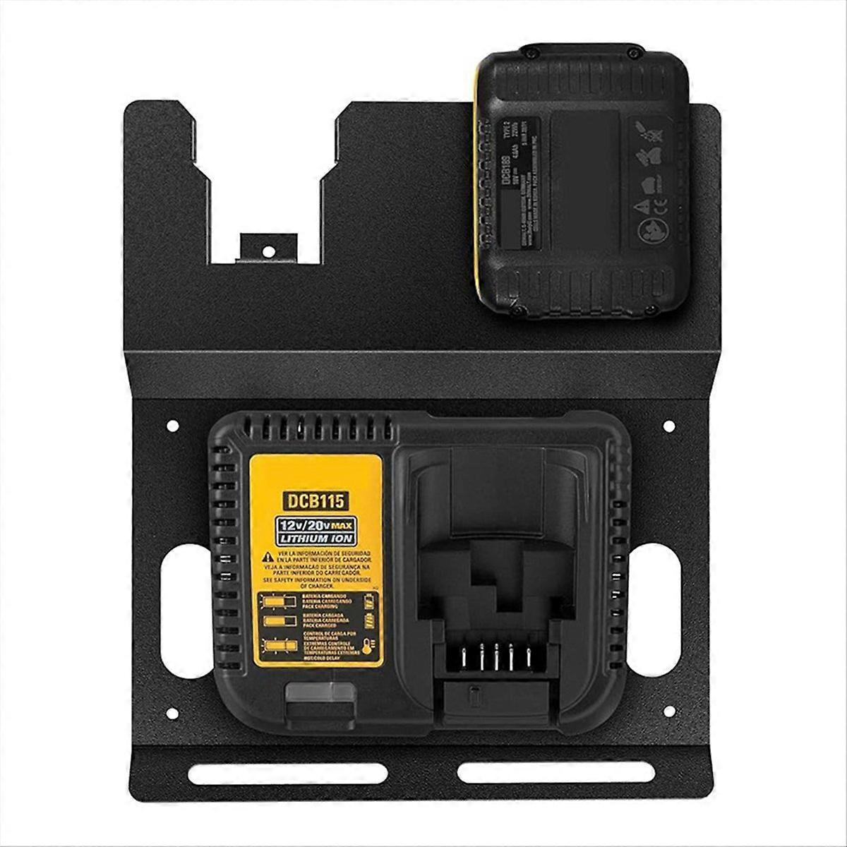 Wall Mount Bracket for DeWalt 20V Battery DCB115 Charger