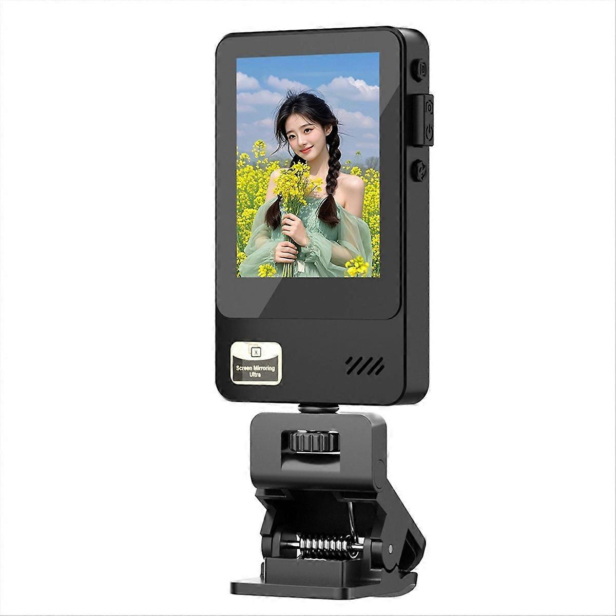 2.4 Inch HD Phone Vlog Selfie Monitor Screen Bluetooth Remote Back Camera Monitorn for Selfie Vlog Live Stream