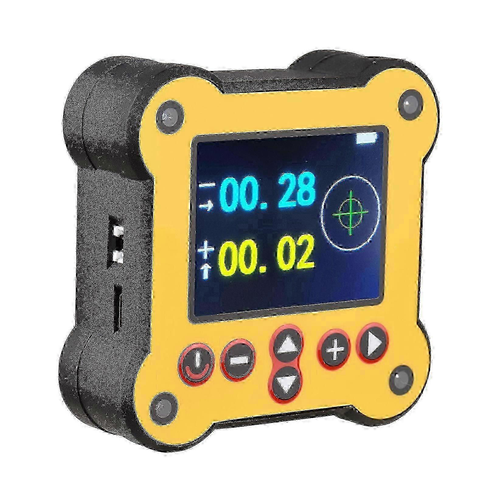 Dual-Axis Digital Magnetic Protractor - 0.02° Accuracy Angle Finder with LCD & Output Interface