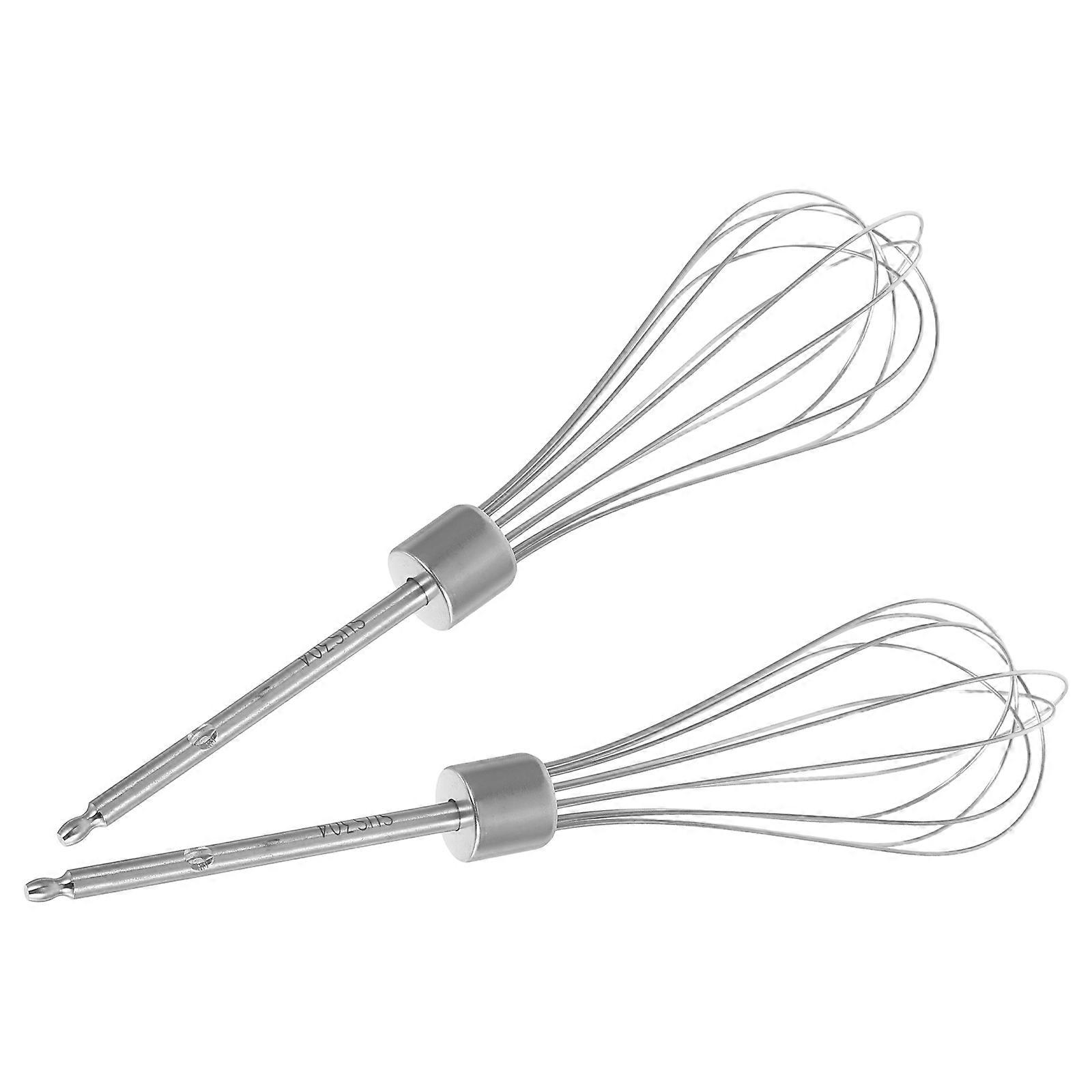 Kitchen Egg Beater Stainless Steel Manual Mixer 2Pcs for Baking