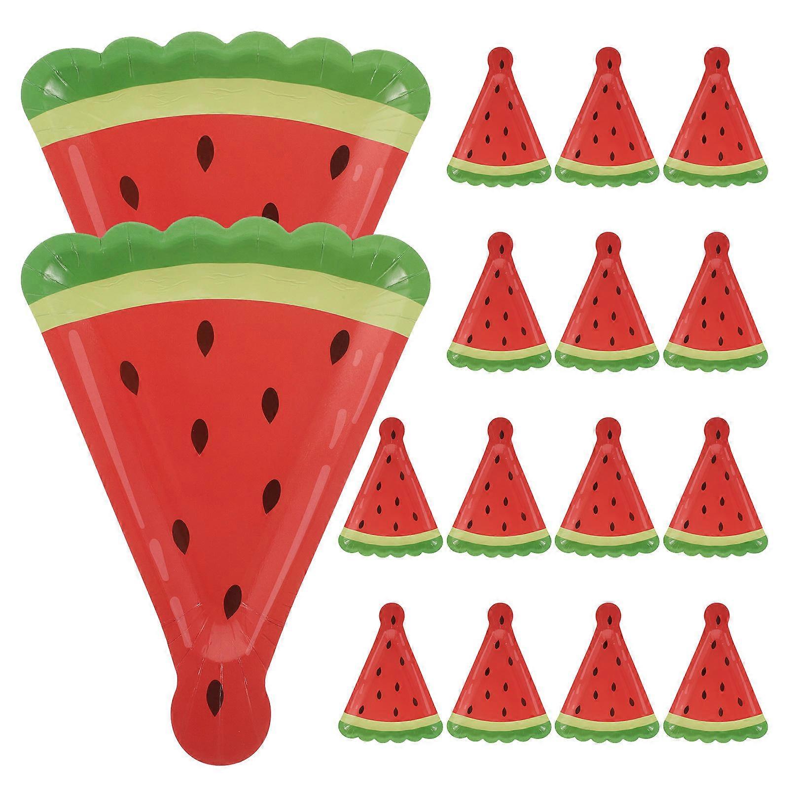 Watermelon Paper Red for Party 16Pcs Party