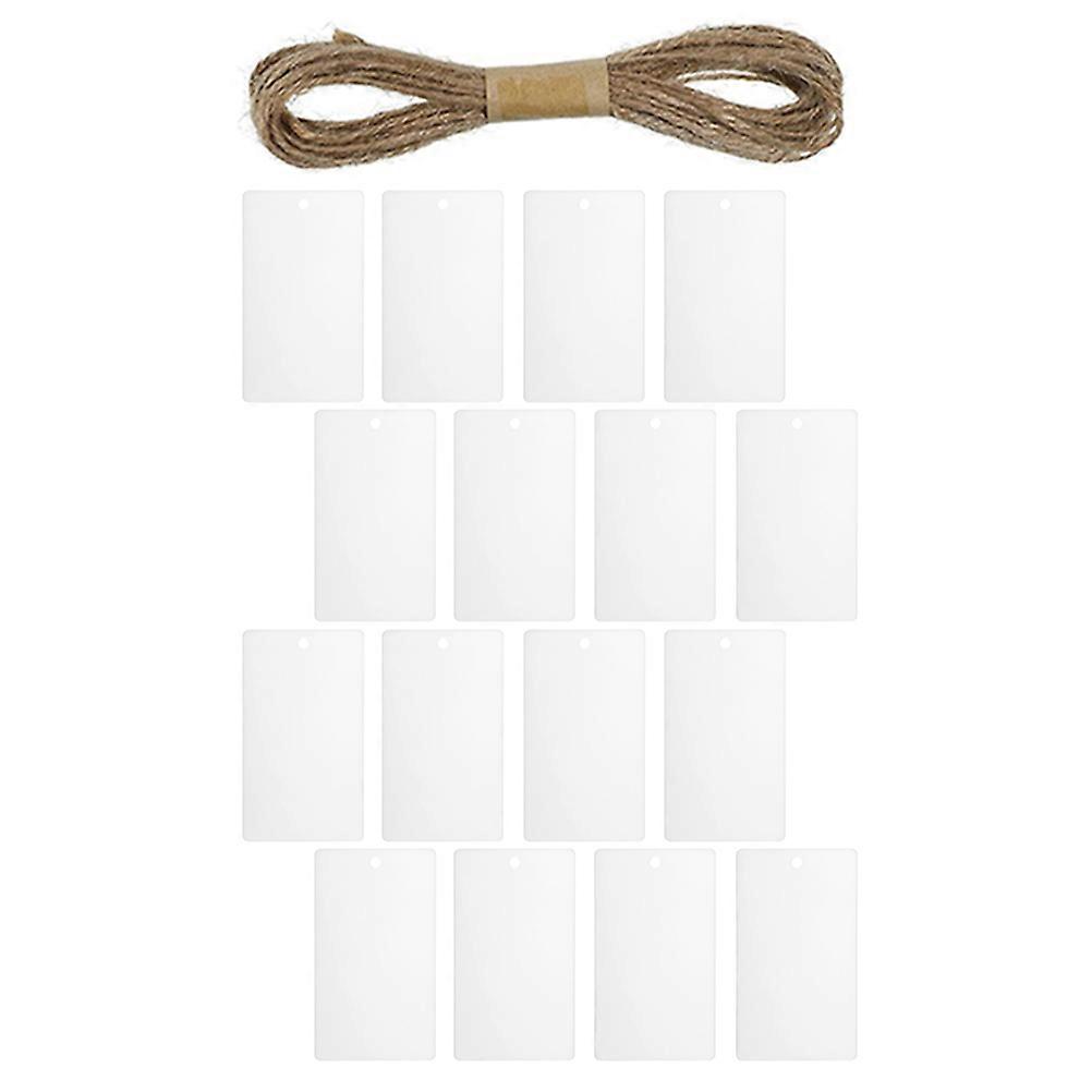 Basket Labels Acrylic Organizer Hanging Labels for Storage 48Pcs