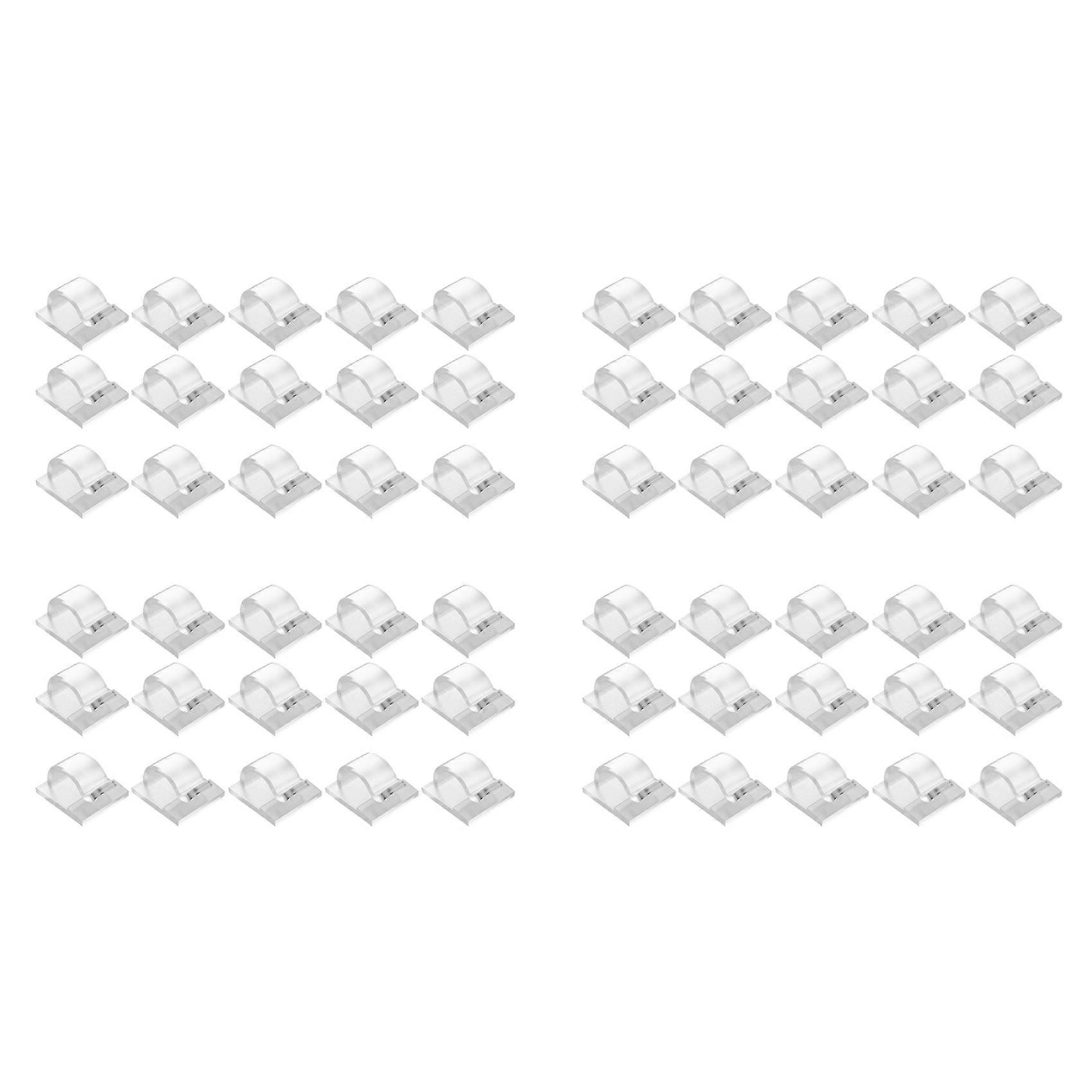 Hooks for Outdoor String Lights Clips 60 Pack Clips Clear Light Hook with 60 Waterproof Adhesive Backing