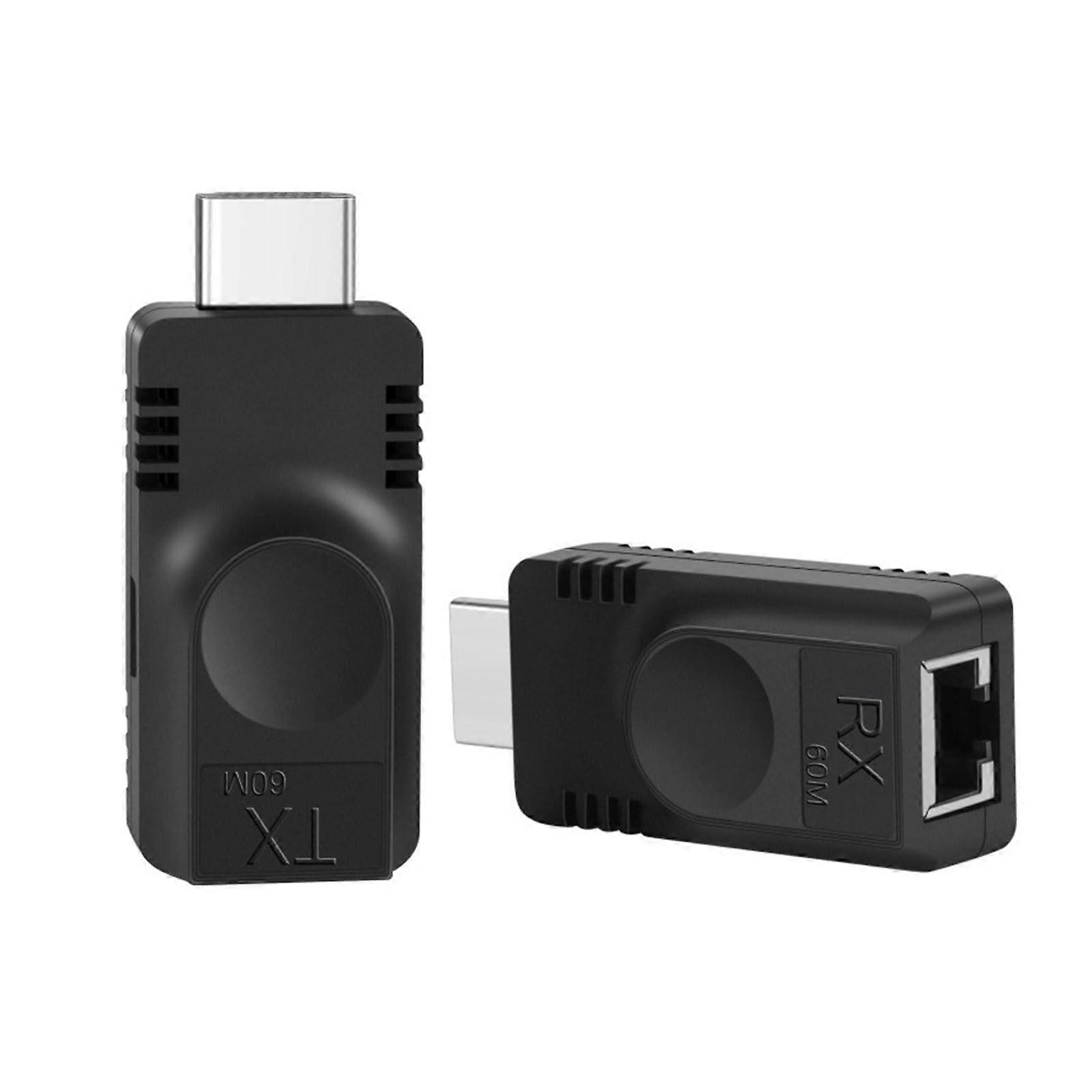 Video Extender HDTV To RJ45 1080P Up To 60M Ethernet Extension For Game Consoles Networking Adapter