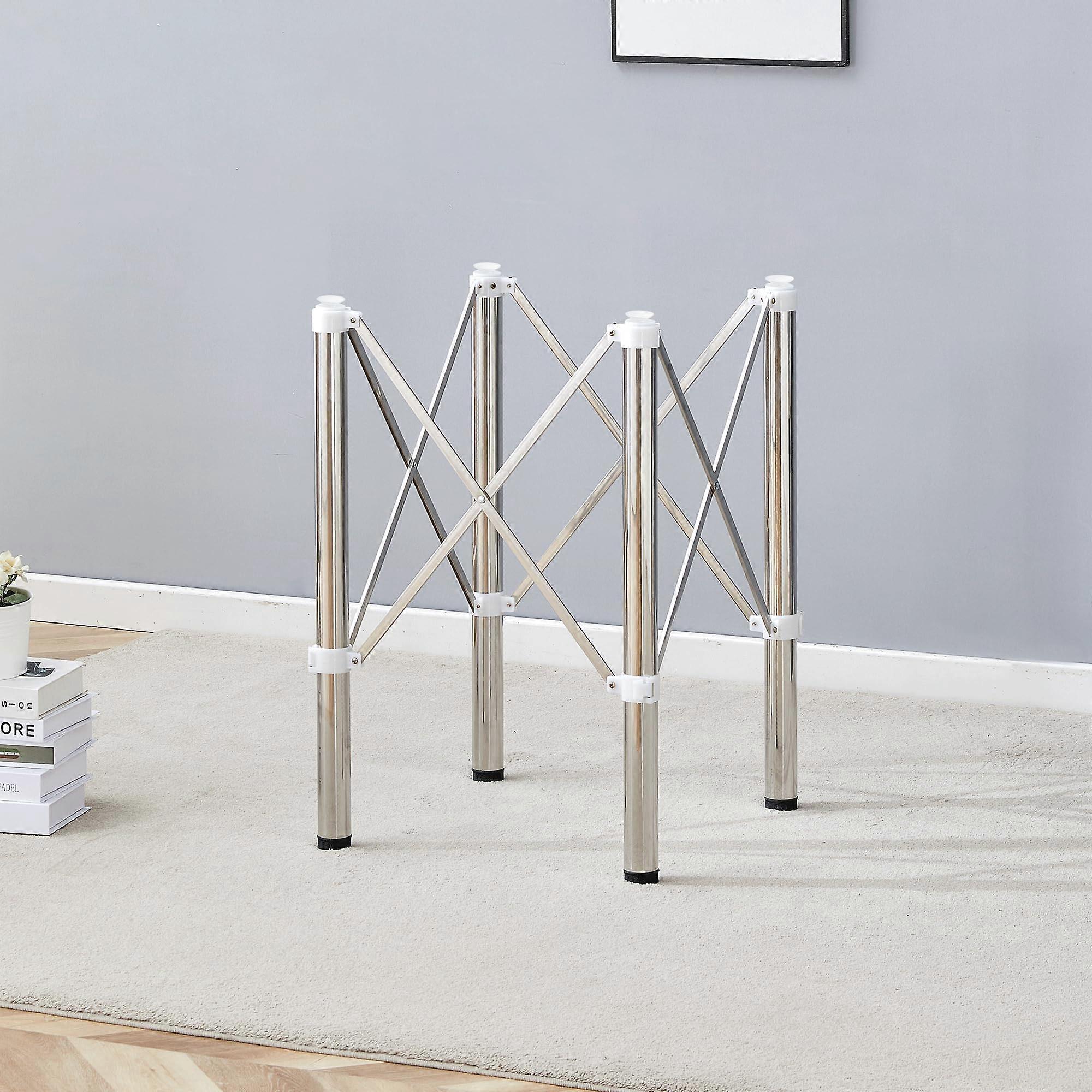 Stainless Steel Folding Table Frame with Adjustable Base, SpaceSaving Design, Fits 5.526.3 in