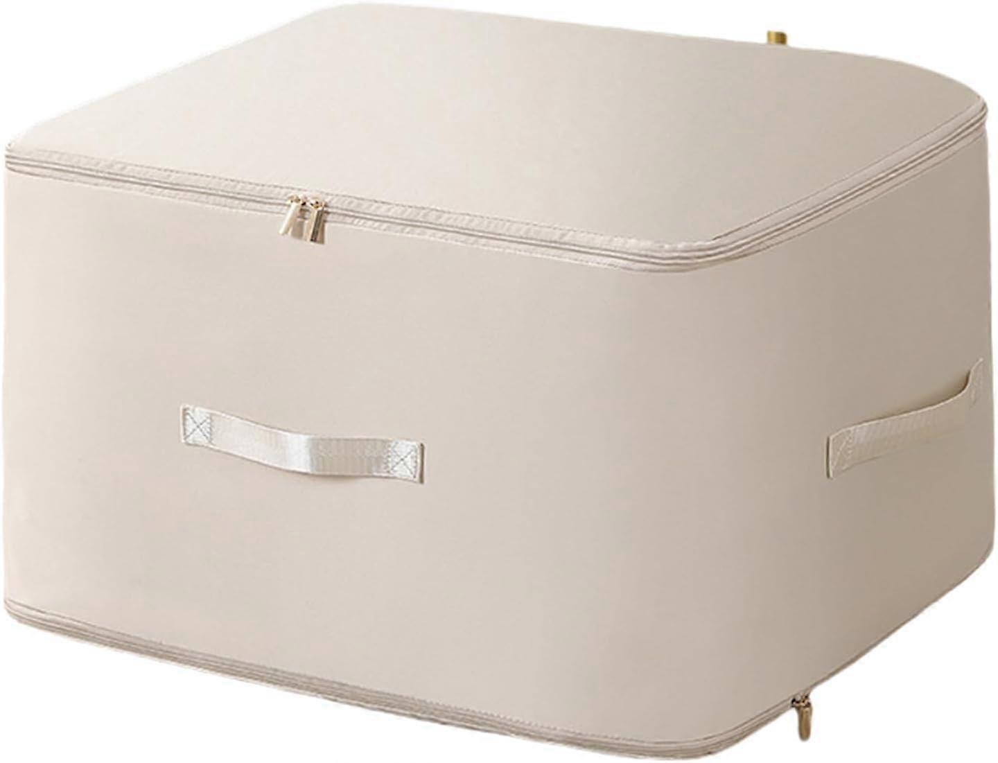 Extra Large Quilt Storage Bag with Compression, Durable DustProof Organizer for King Bedding