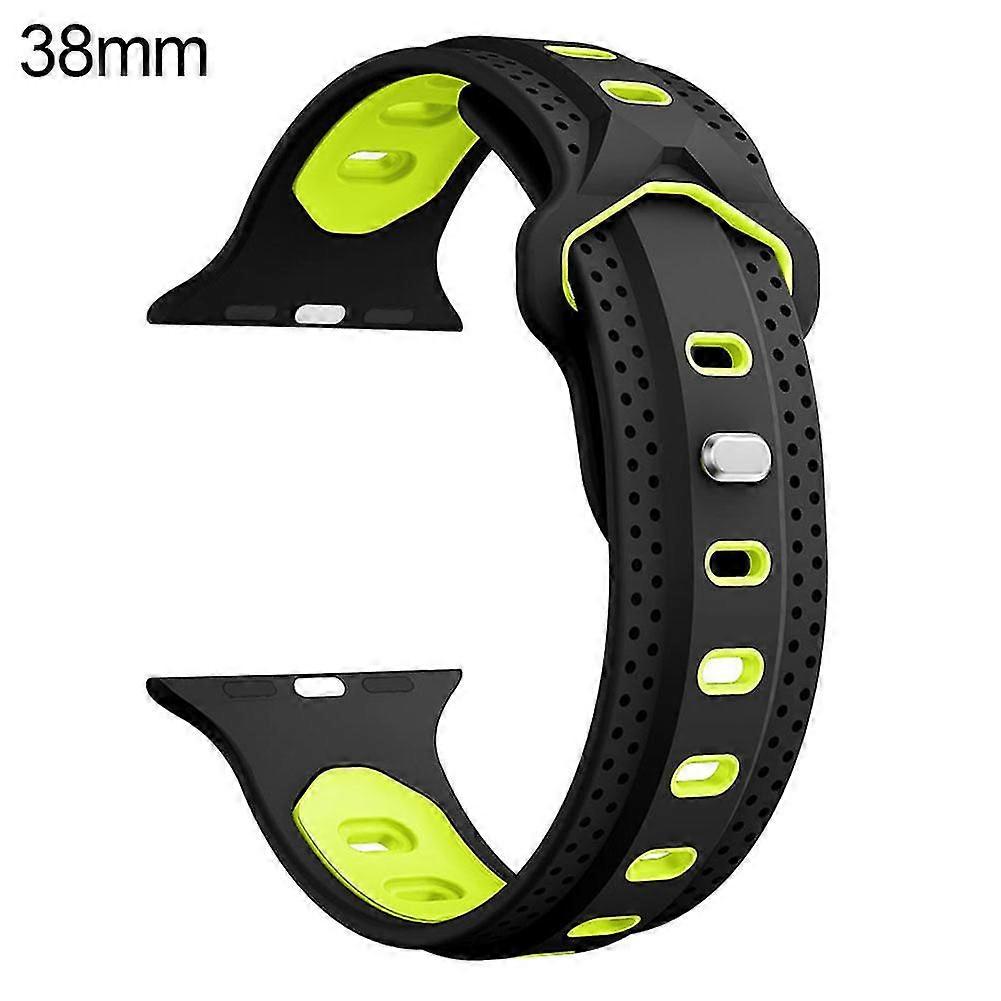 Perforated Silicone Rubber Smart Watch Band Bracelet Strap For Fitbit Ionic
