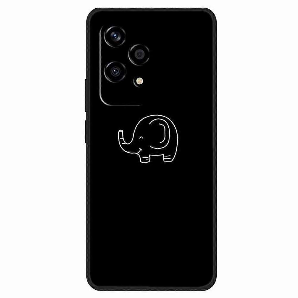 For Honor 200 Lite Shockproof Case Linear Pattern Printing TPU Phone Cover