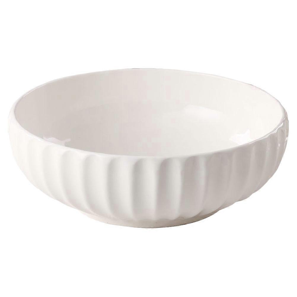 Ceramic Soup Container Anti-Corrosion Restaurant Round 25X25CM 1Set