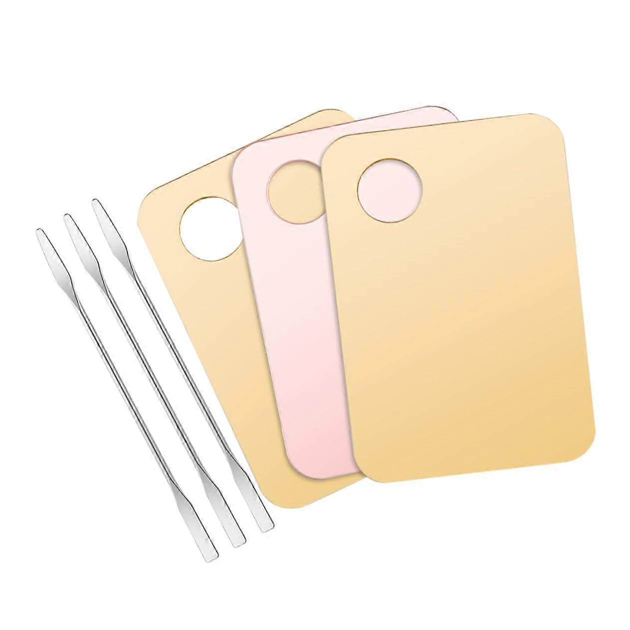 Makeup Mixing Palette Set with Spatulas for Precision Color Blending and Foundation Application