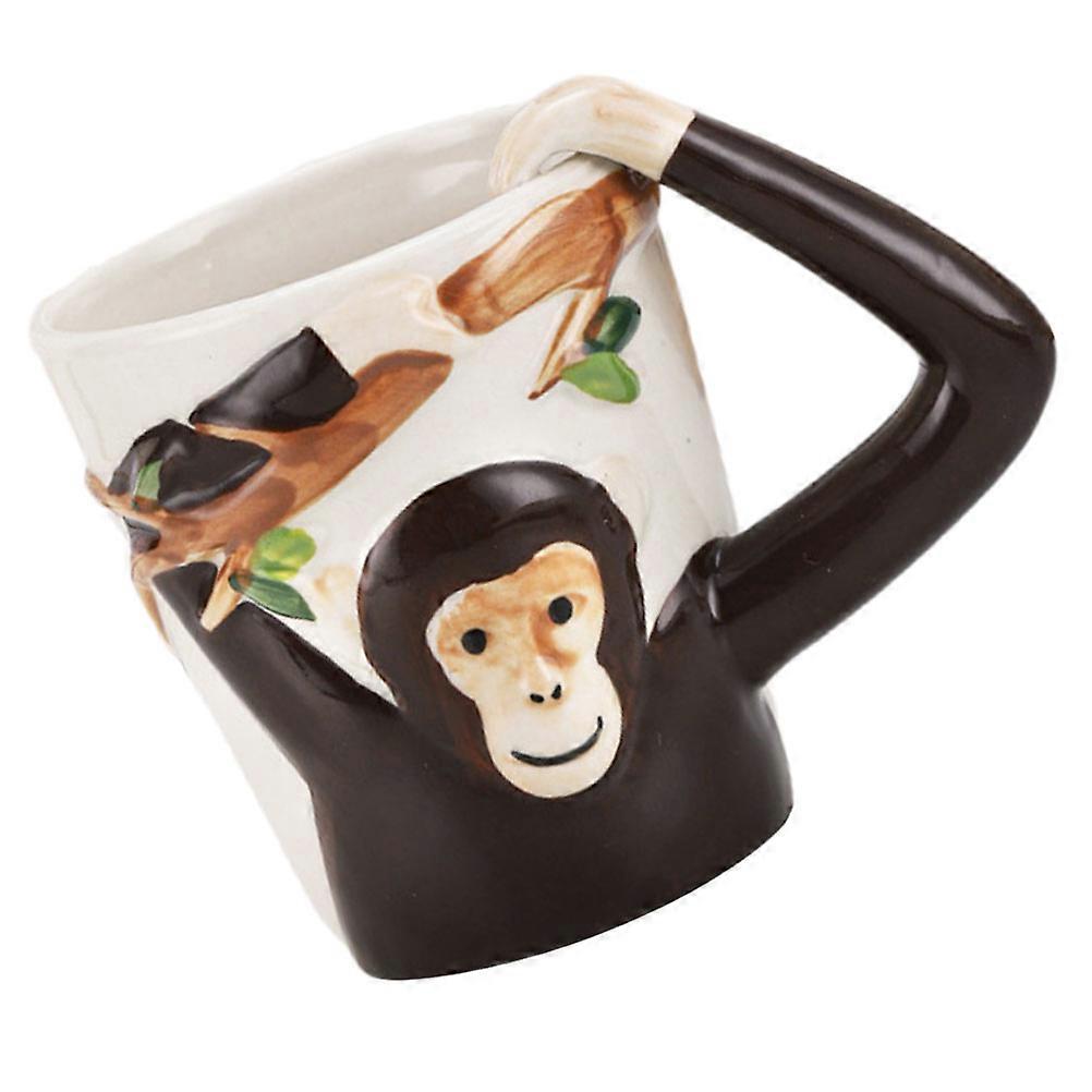 Ceramic Coffee Mug Monkey Mug for Drinking 4Pcs Home Office Milk Cups